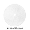White Faux Fur Christmas Tree Skirt for Holiday Decorating –