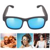 ASHATA Smart Audio Glasses, Open Ear Wireless Bluetooth Sunglasses with