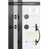 goldenwarm Front Door Handle and Deadbolt Set, Black Front Door