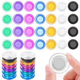 30 Pack Magnets for Whiteboard Small Round Refrigerator Magnet Locker Magnets Assorted Colours for Dry Board Home Office