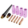 ARCCAPTAIN 11Pcs TIG Welding Torch Consumables Kit Collets Alumina Ceramic