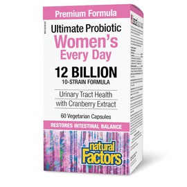 Natural Factors Women's Multi Probiotic 12 Billion CFU, 60 Veg Caps
