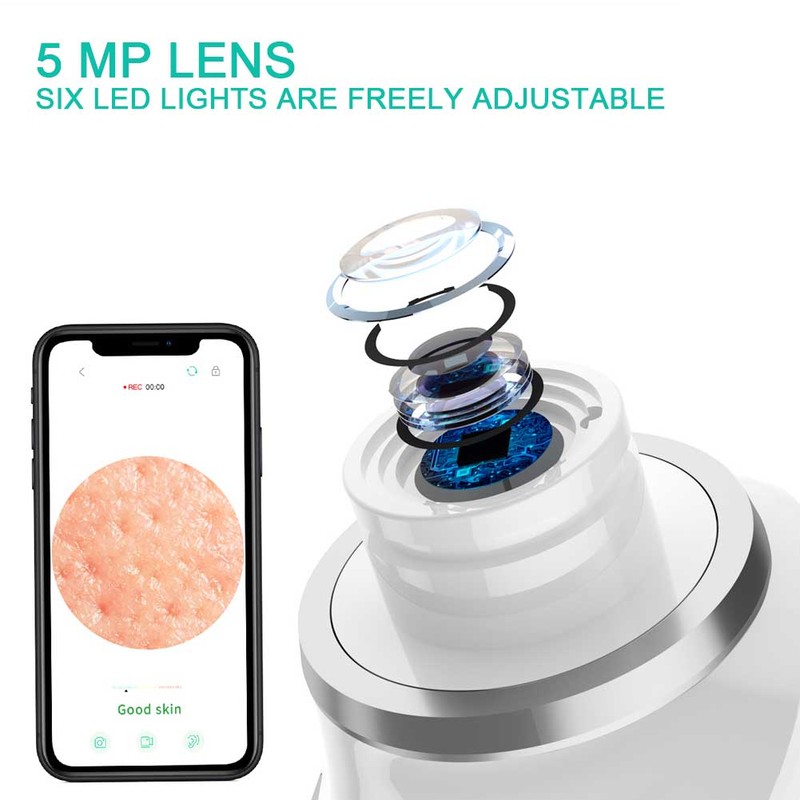 Electric Facial Blackhead Cleansing Vacuum Suction Machine with 20X 5MP