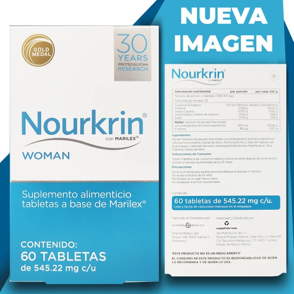 Nourkrin Woman 60 Tabletas Tratamiento para la caída y regeneración
