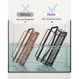 ODesign Shower Caddy 3 Pack-Shower Organizer Shelves Rack Rustproof SUS304 Stainless Steel for Bathroom Storage&Kitchen-No Drilling Adhesive Shower Caddy Shelf with 4 Hooks Suction Cup-Black