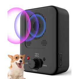 Anti Barking Device, Ultrasonic Dog Barking Control Device, Dog Barking Deterrent Devices Indoor & Outdoor, Rechargeable Dog Barking Silencer, Bark Box Stop Neighbors Dog from Barking, Safe for Dogs