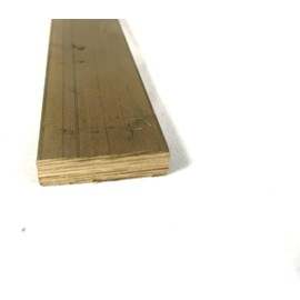 Brass Flat Bar Stock Plate 1/4" x 1" x 6" Knife Making Handle Bolster C360 Extruded