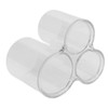 Clear Round Plastic Makeup Container Transparent Cylinder Makeup Brush Holder