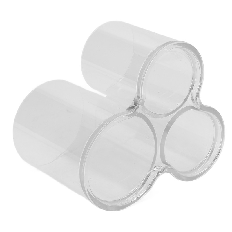 Clear Round Plastic Makeup Container Transparent Cylinder Makeup Brush Holder