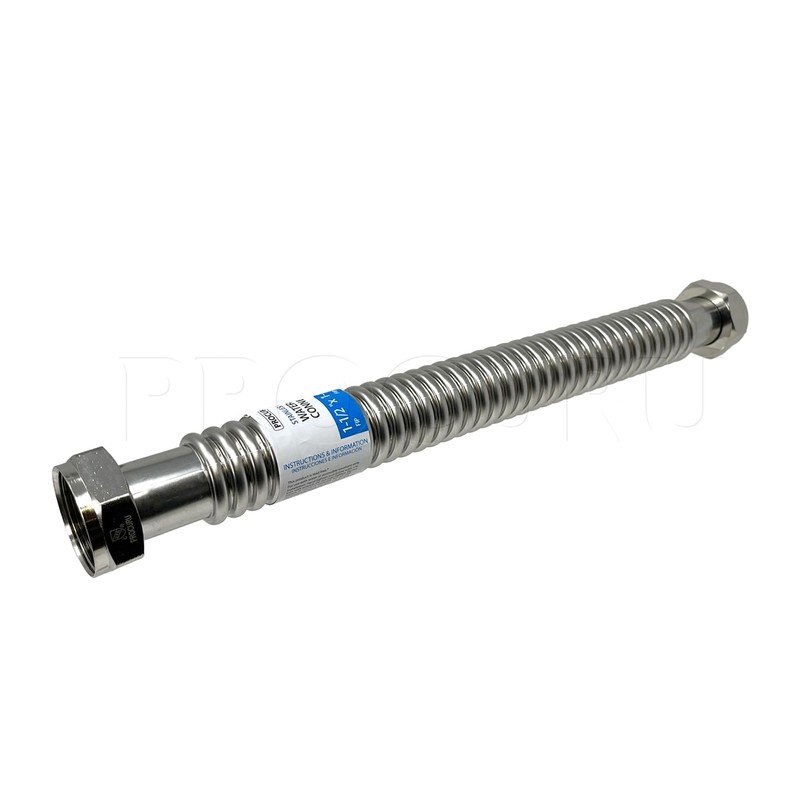 PROCURU 1-Pack 1-1/2" FIP x 18" Stainless Steel Water Heater