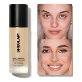 SHEGLAM Complexion Pro Base Líquida Mate Larga Duración - Shell