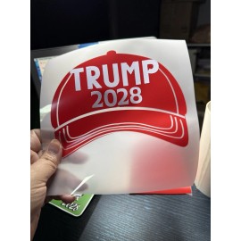 Trump Red Hat Vinyl Permanent Vinyl Decal 6x8”