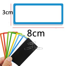Armastuse 54 Pcs Magnetic Dry Erase Labels Name Plate Tags Flexible Magnetic Label Stickers for Whiteboards Refrigerator Crafts（8 * 3cm）