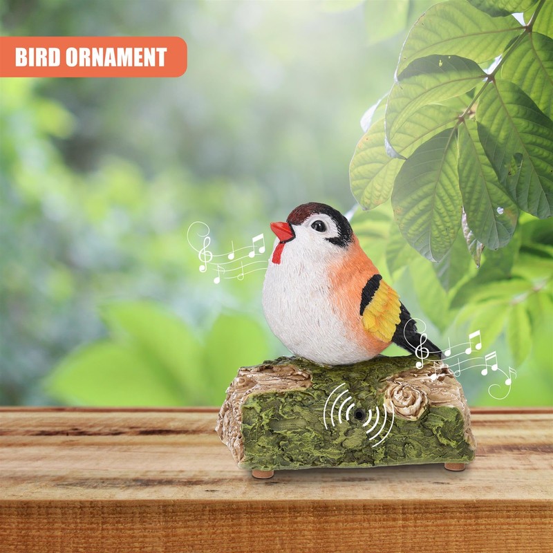 GEEZY Motion Activated Singing Bird Ornament – Chirping Sound, Lightweight