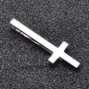 Asienice Classic Cross Tie Clip Silver Tie Clip in the