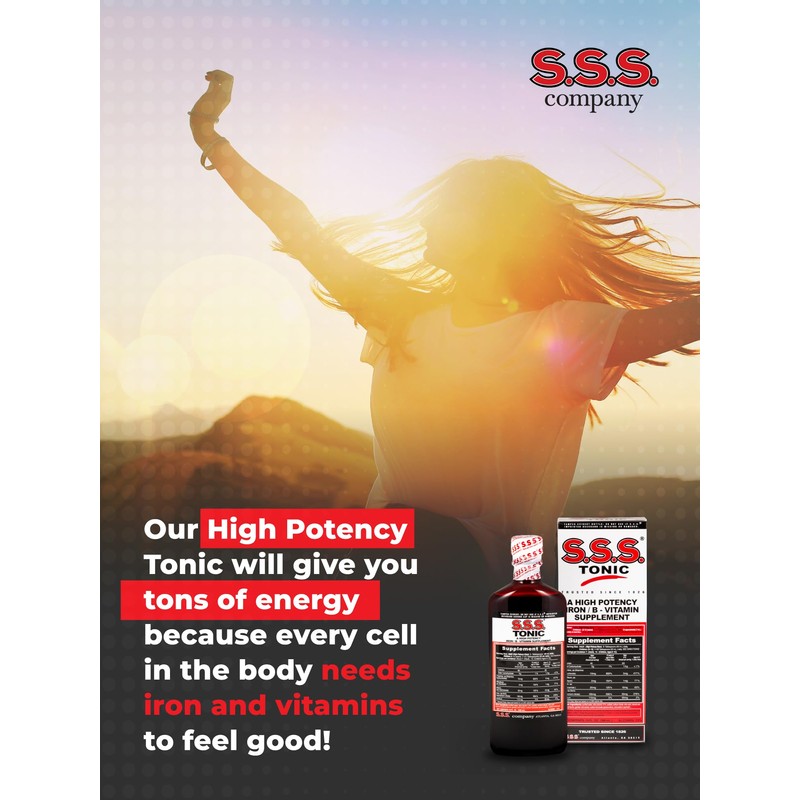 S.S.S. Tonic, Iron and Vitamin B Supplement, High Potency Vitamins,