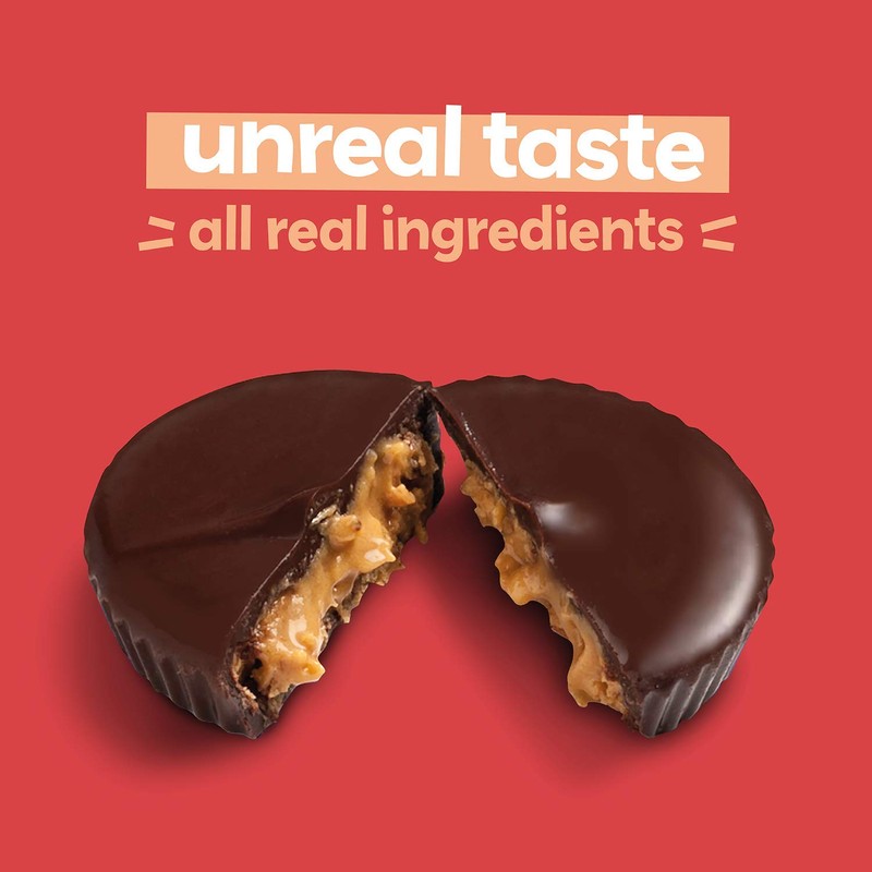Unreal Dark Chocolate Peanut Butter Cups, 4.2 oz
