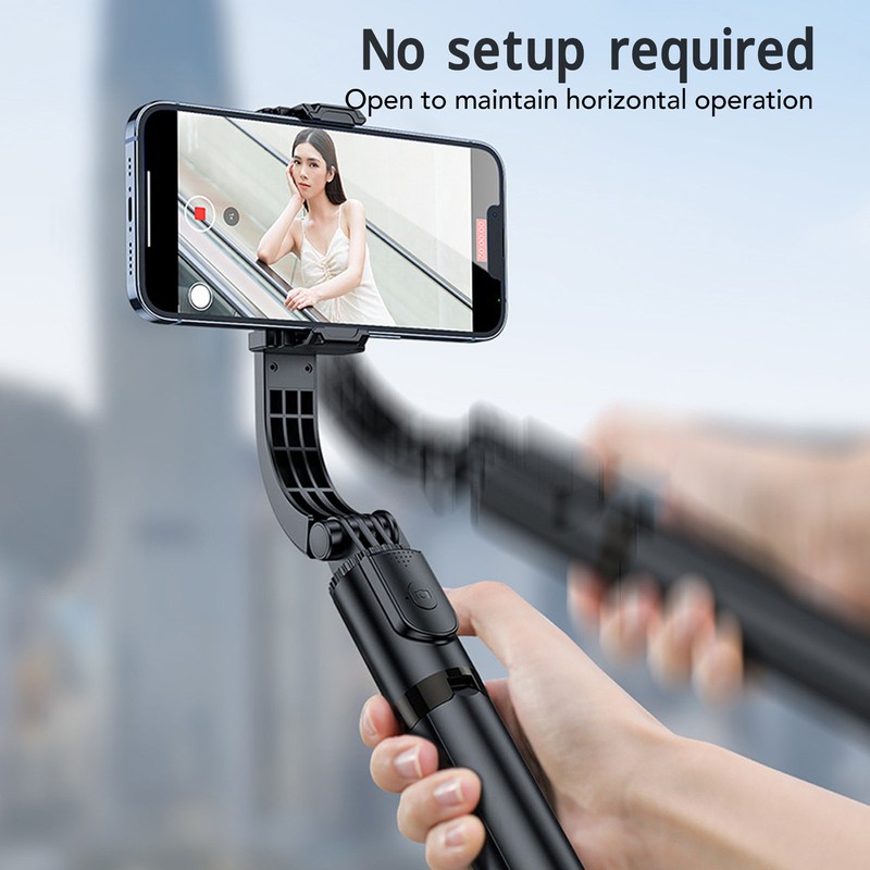 Phone Stabilizer with Tripod Selfie Stick 360 Degrees Rotation Easy