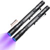 COSMOING UV Flashlight Pen, LED 395nm Ultraviolet Flashlight, Zoomable Blacklight,