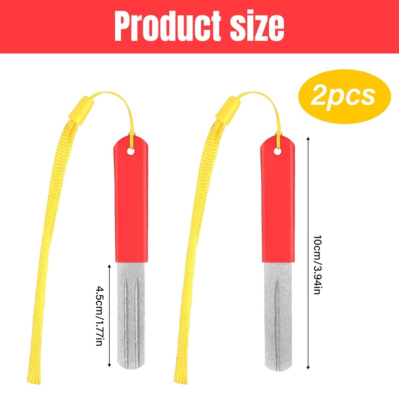 Fishing Accessories, Pack of 2 Fish Hook Sharpener, Sharpener Fishing