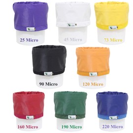 G-LEAF Bubble Bag 4L 1 Gallon 8 Bags Set Air Bubble Bags Extraction Essence Plant Bags Press Strainer and Storage Bag Kit with 10 x 10 Inches (25 Microns) for Herb Extraction and Production
