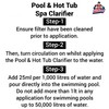 Pool & Hot Tub Spa Clarifier 1 Litre - Water