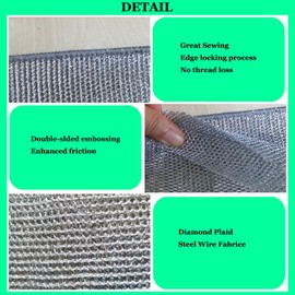 QHC KOCK Non-Scratch Wire Dishcloth,(Silver, 30 Pack) Bilayer Multipurpose Wire Dishwashing Rags for Wet and Dry