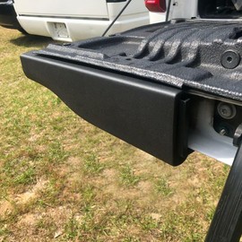 HECASA Flexible Tailgate Molding Trim Cap Compatible with 2008-2016 Ford Super Duty F250 F350 F450 F550 w/Flex Step Replacement for 8C3Z-9941019-AA 8C3Z-9941018-AA (Integrated Step) Left & Right