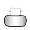 BOOLEE Convex Mirror Stainless Steel Rectangular U-Bracket for Cars Trucks