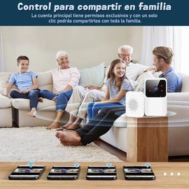Yakiter Video Timbre Inteligente, Mbre Inalambrico Exterior con Camara,Timbre Inteligente con Visión Nocturna de 480P,Audio Bidireccional, Almacenamie
