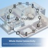 Smart Touch Wall Light Switch with Matter, Tempered-Glass Panel, Neutral