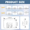 Vxgefhputw Hooks for Outdoor String Lights Clips, 100 Pack Heavy