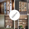 36pcs Sliver Cabinet Board Support Pegs, 3mm Metal Shelf Pins,Furniture
