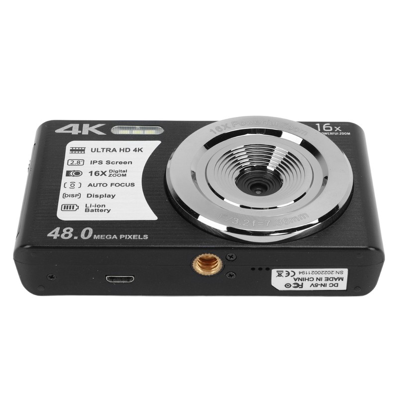 4K Digital Camera 48MP 2.8 Inch 16X Digital Zoom Portable