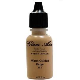 Mayan's Secret Large Bottle Airbrush Makeup Foundation Matte Finish M7 Warm Golden Beige Water-