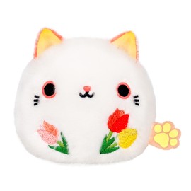 Sanei Boeki NDH02 Dango Friends Flower Cat Tulip, W3.0 x D2.4 x H2.8 inches (7.5 x 6 x 7 cm), Plush Toy