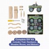Little Jupiter DIY Wooden Monster Truck (Design 2) with Stickers