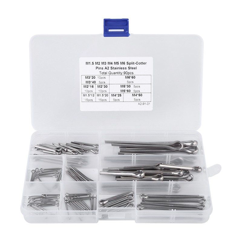90pcs 11 Kinds M1.5 M2 M3 M4 M5 M6 Split