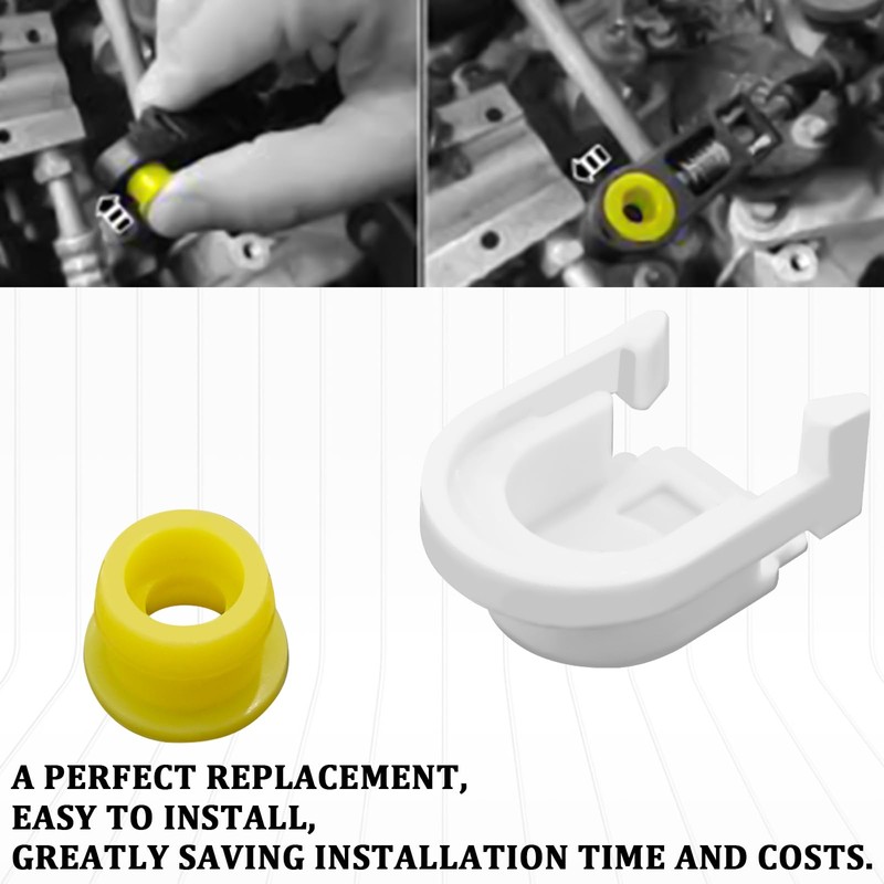 SWQS KV6Z-7K340-A DG9Z-7S004-A Transmission Shifter Cable Bushing with Cap Compatible