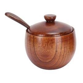 ZJchao 2 Juegos de Tarros de Condimentos Japoneses, Tarro de Especias de Maciza con Tapa y Cuchara, Recipiente de para Condimentos, Recipientes para Especias para Azúcar, Sal