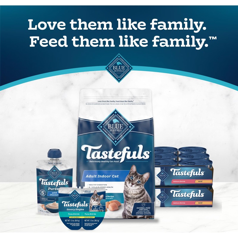 Blue Buffalo Tastefuls Wet Cat Food Paté, Made with Natural