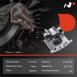 A-Premium Disc Brake Caliper Assembly Without Bracket Compatible with Select Dodge, Chrysler and Plymouth Models - Neon 1995-1999 2.0L, Prowler 1997 1999-2002 3.5L - Driver Side