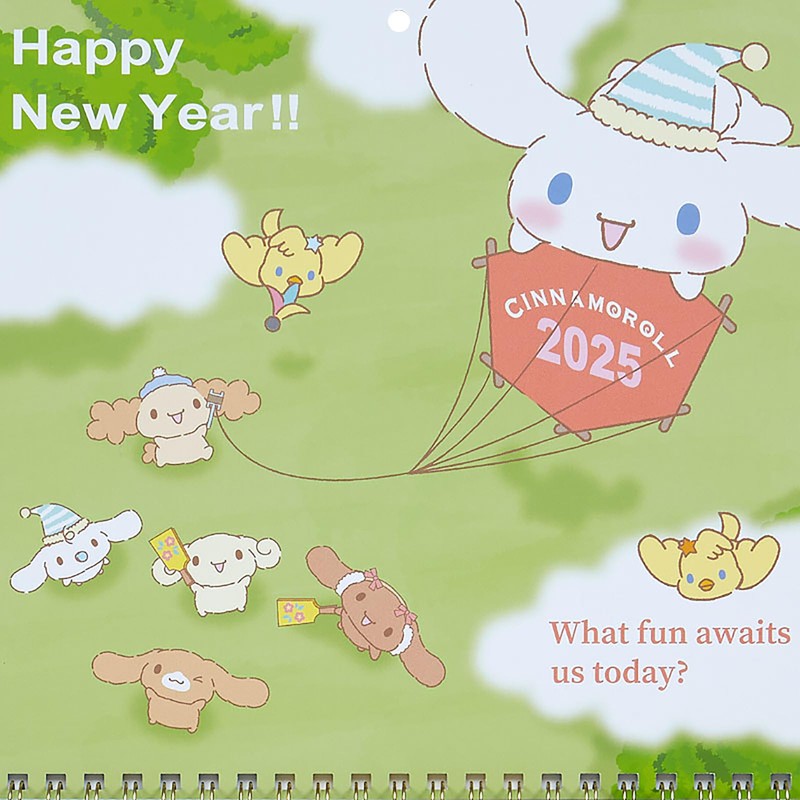Sanrio 452548 2025 Cinnamoroll Wall Calendar M