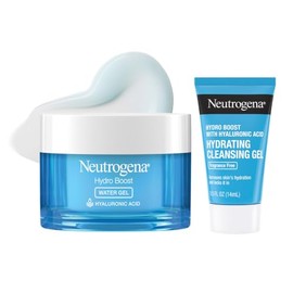 Neutrogena Hydro Boost Gel de Agua, Hidratante Facial con Ácido Hialurónico para Piel Normal a Grasa, Hidratante Facial, 1.7 onzas líquidas + Hidratan