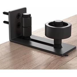 NOELAMOUR Sliding Door Guide Roller Sliding Door Guide Roller Suspended Door Guide Adjustment (Black)