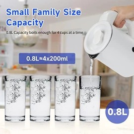 Portable Travel Electric Kettle Stainless Steel Mini Hot Water Boiler