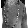 Girinme Punk Wallet Chain with Rivets – Biker Chain Keychain