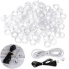 200 Pcs 0.5 Inch Clear Elastic Silicone Rubber Bands Strong