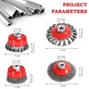 4 1/2" Angle Grinder Wire Wheel Set - 6 Packs,