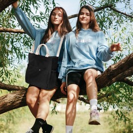 Prite Corduroy Tote Bag for Women with Zipper Large Capacity Shoulder Bags with Adjustable Strap and Pockets Waterproof Handbag for Work School Shopping Travel College (Black)